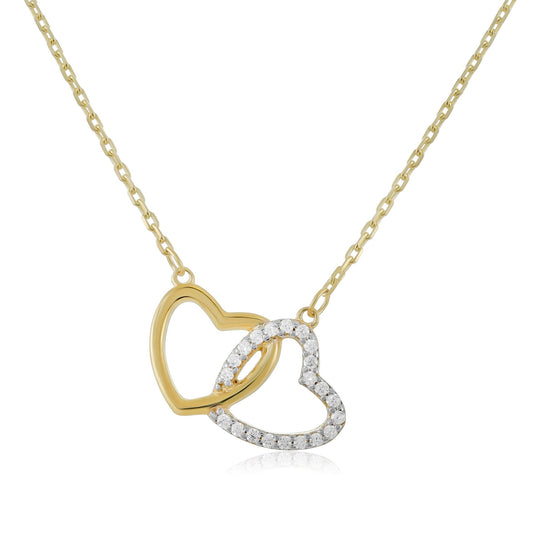 9ct Yellow Gold Heart Pendant Necklace