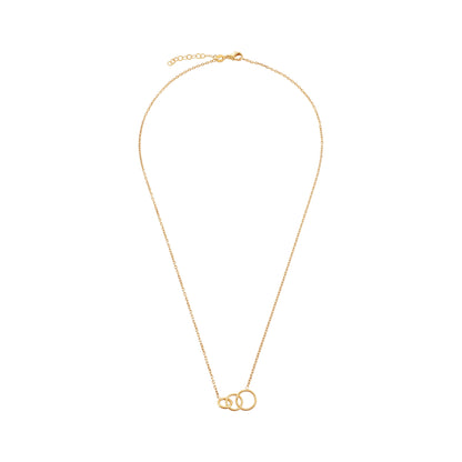 9ct Yellow Gold Triple Hoop Necklace