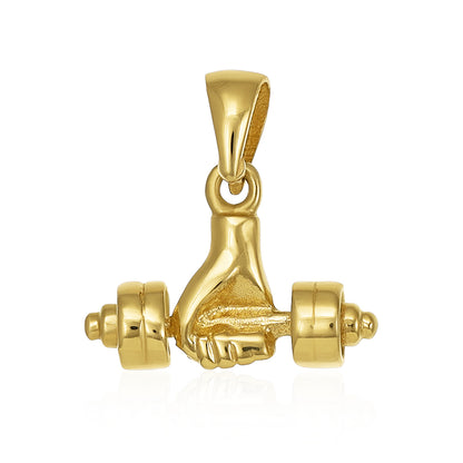 9ct Solid Yellow Gold Darts On Target Drop Pendants PD60-9-38-33