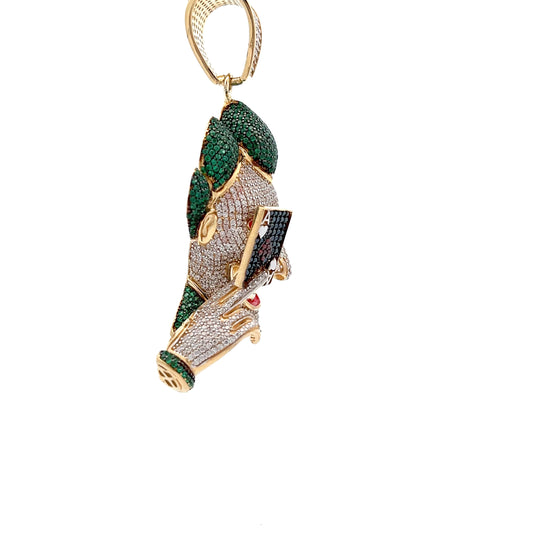 9ct Yellow Gold New Clown Pendant