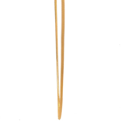 22ct Gold Textured Herringbone Chain