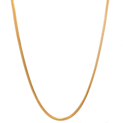22ct Gold Textured Herringbone Chain