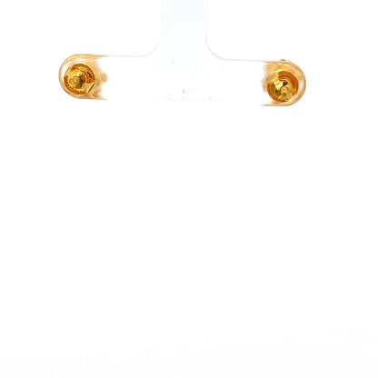 22ct Gold Round Filigree Stud Earrings