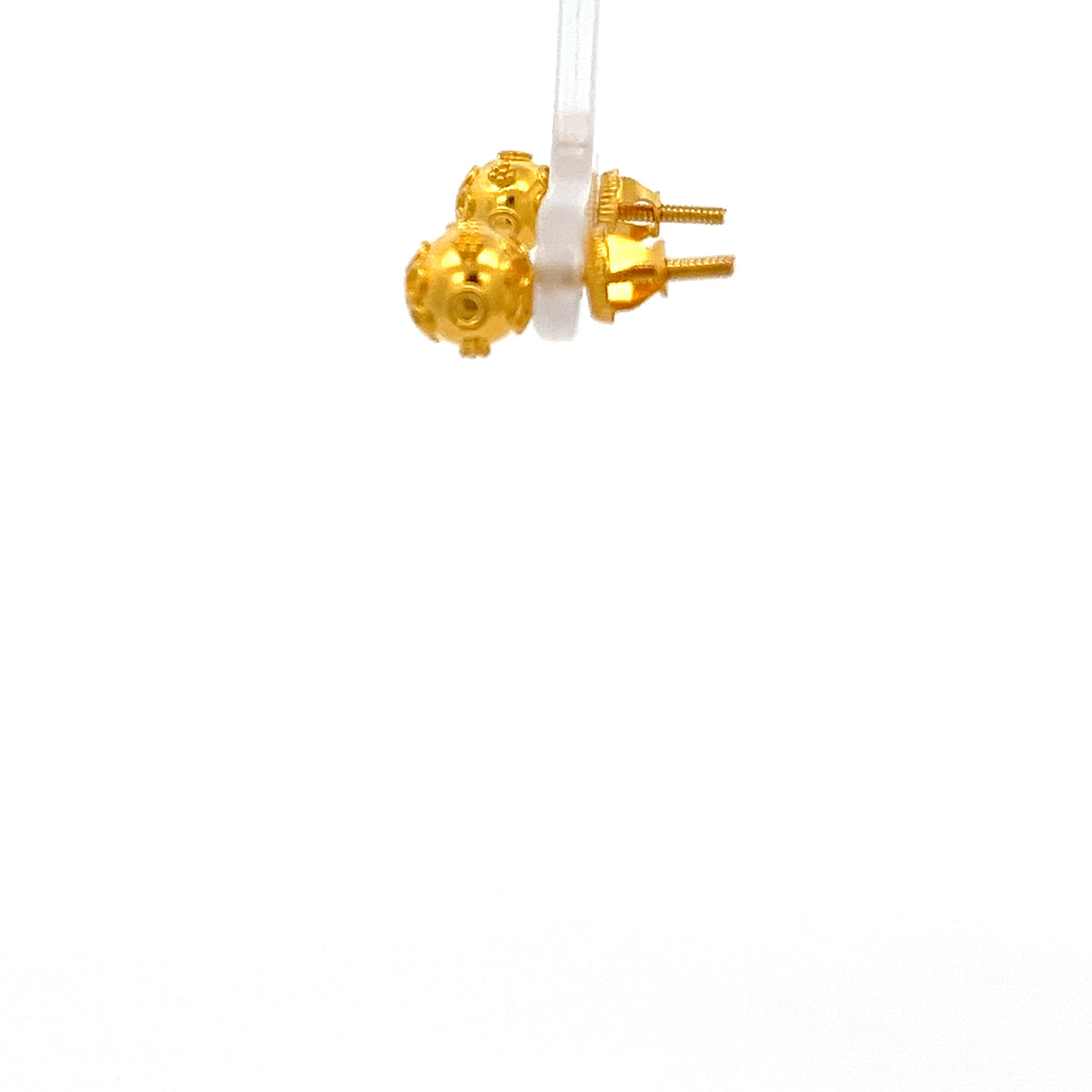 22ct Gold Round Filigree Stud Earrings