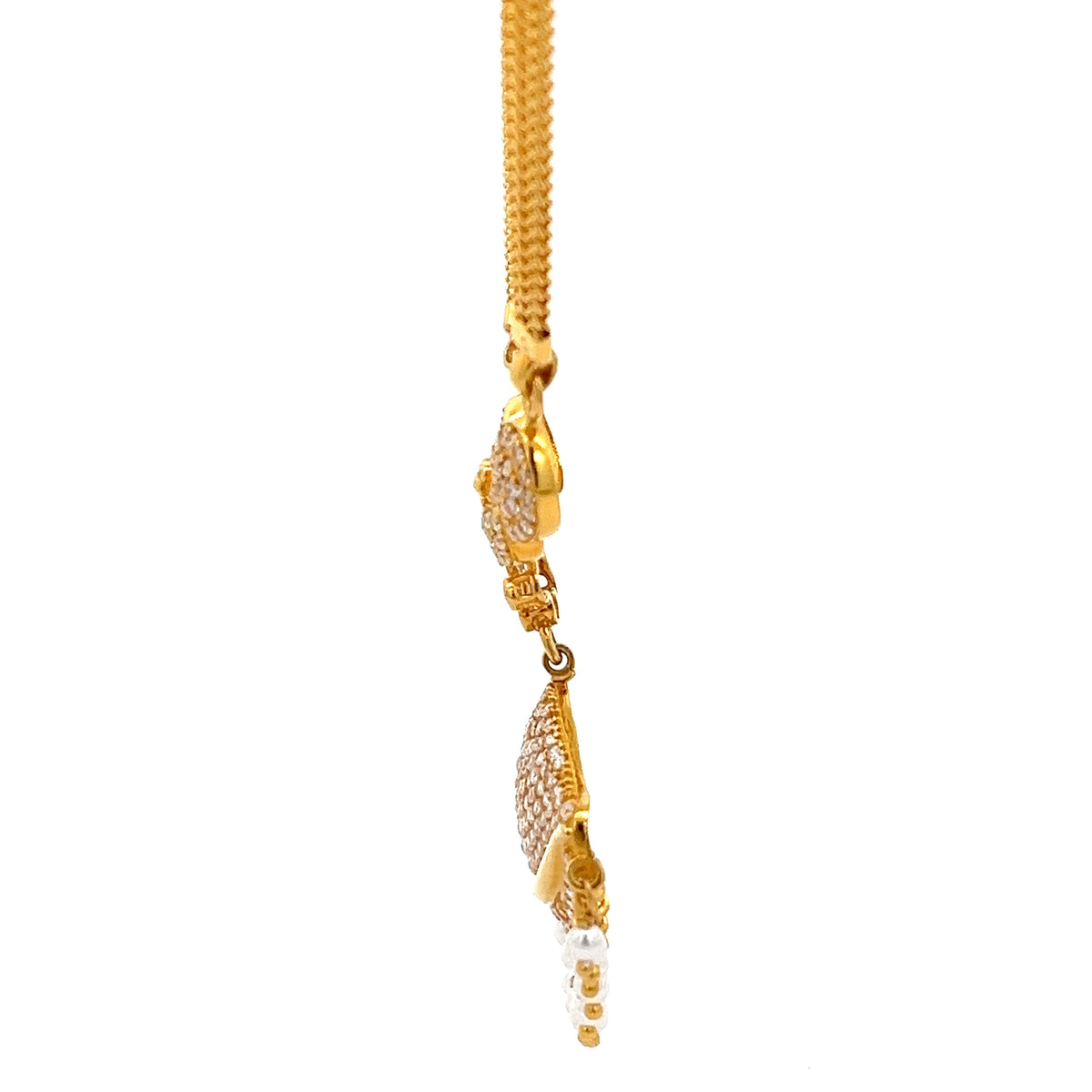 22ct Gold Stone-Set Statement Pendant Necklace
