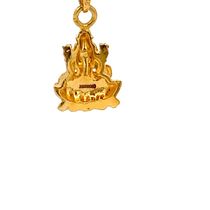 22ct Gold Ornate Deity Pendant