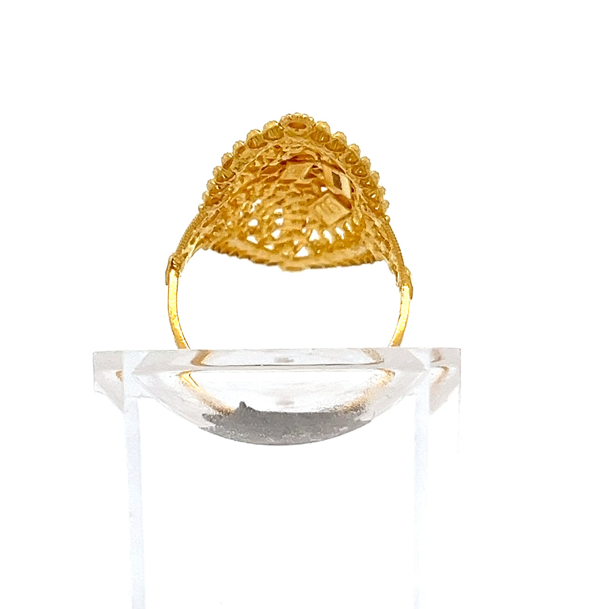 22ct Gold Marquise Filigree Cluster Ring