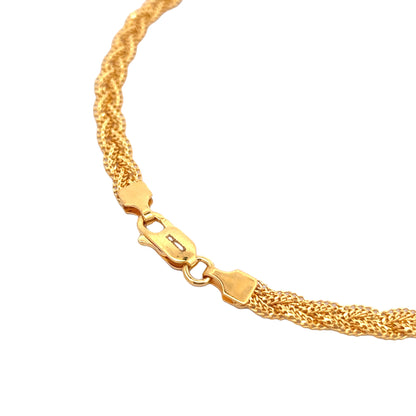 22ct Yellow Gold Unique Anklet PZ325-ANK1