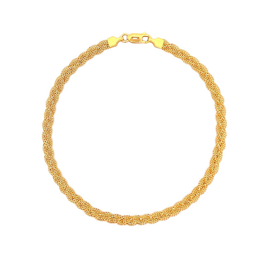 22ct Yellow Gold Unique Anklet PZ325-ANK1