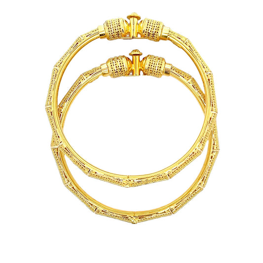 22ct Yellow Gold Designer  Bangle PZ325-BN33