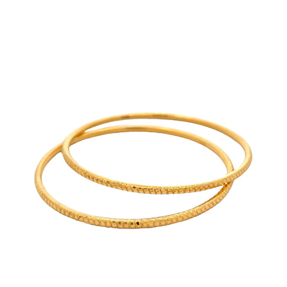 22ct Yellow Gold Classic Bangle PZ325-BN78