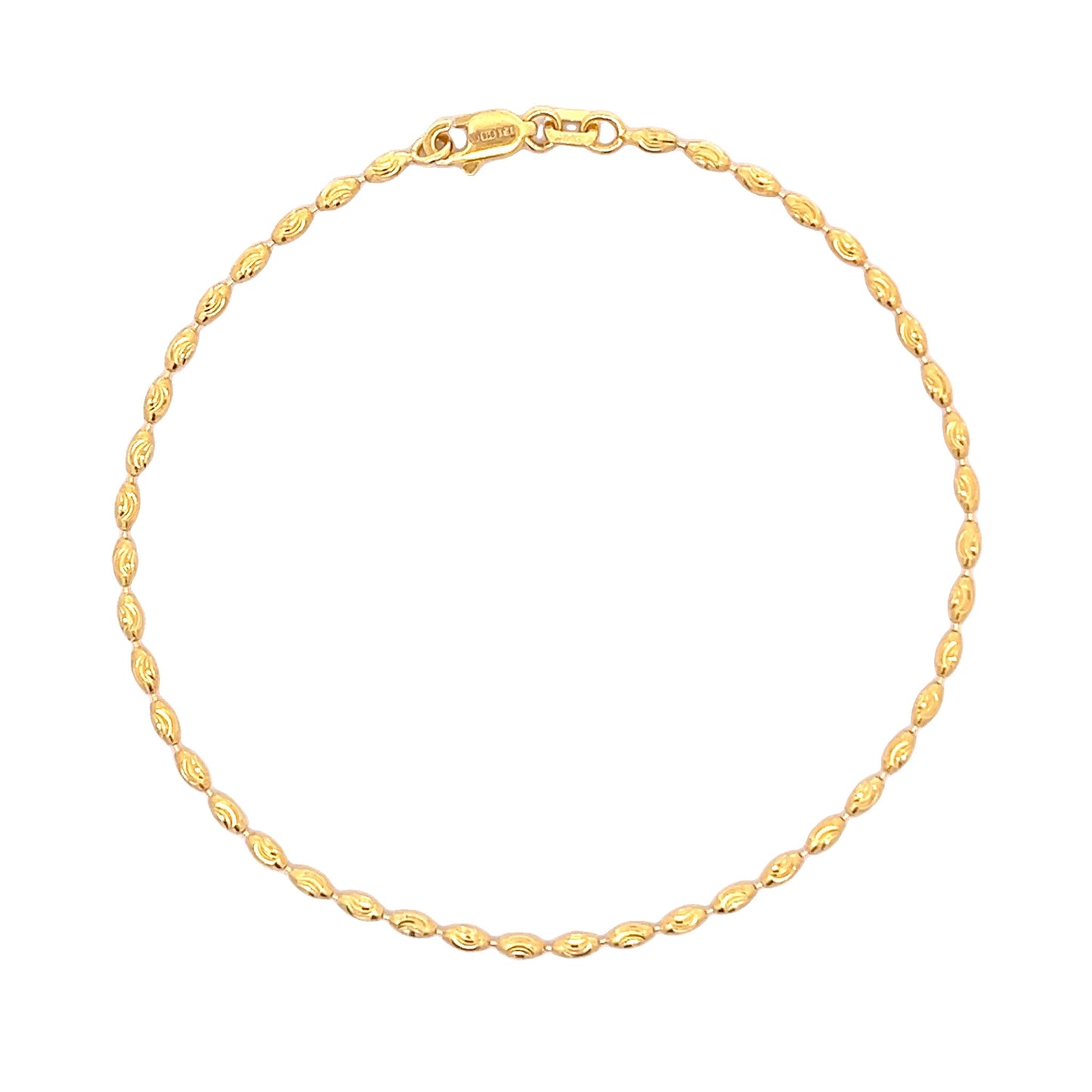 22ct Yellow Gold Beaded Bracelet PZ325-BR35