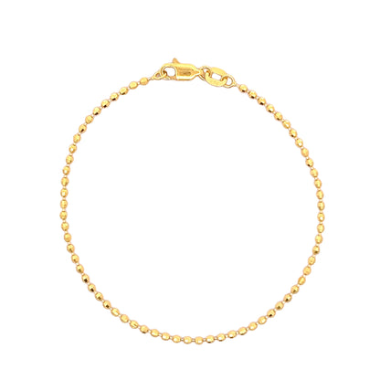 22ct Yellow Gold Delicate Bead Bracelet PZ325-BR37