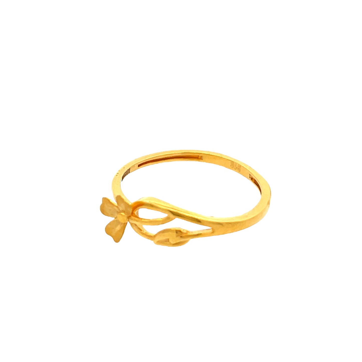 22ct Yellow Gold Petal Flower Ring PZ325-RN17