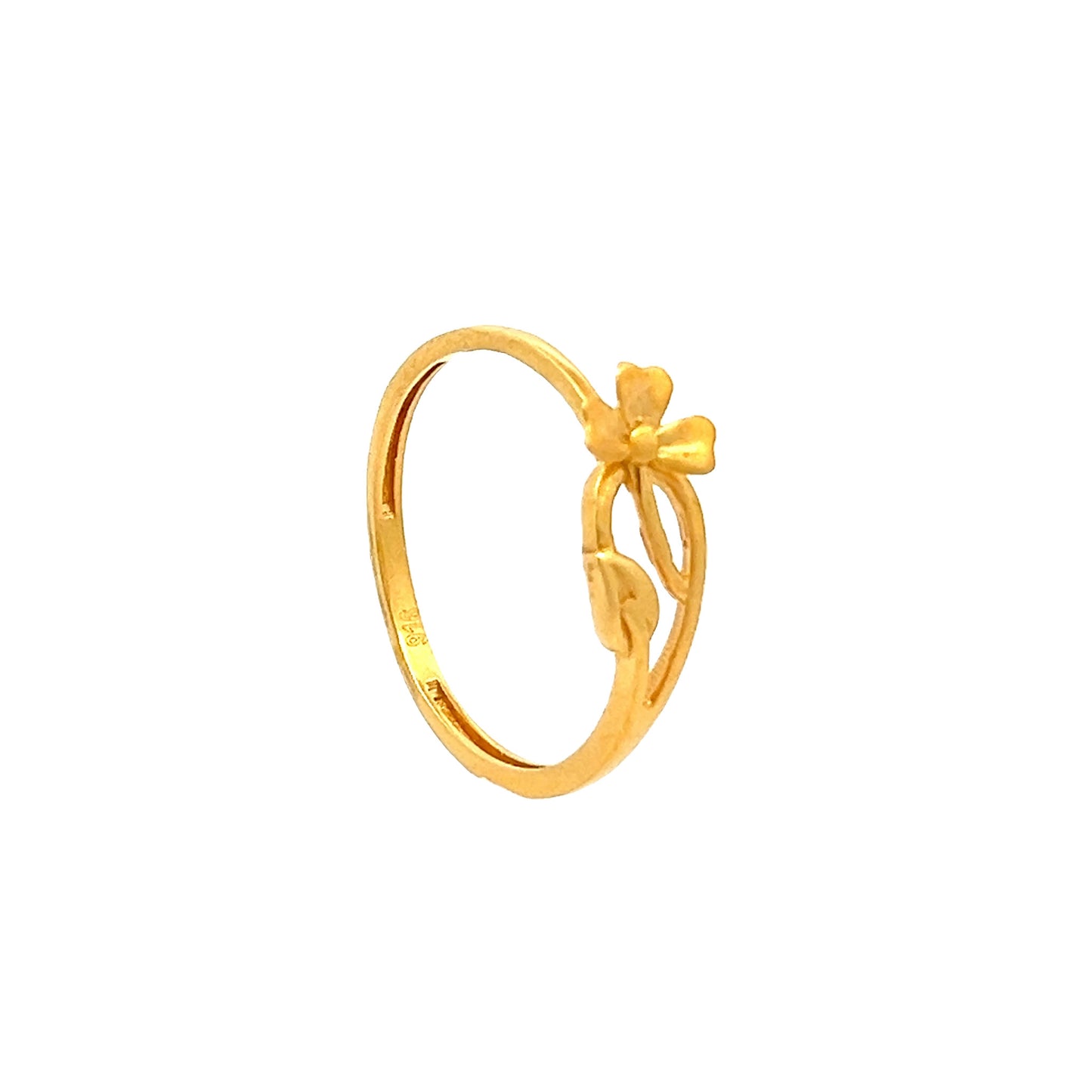 22ct Yellow Gold Petal Flower Ring PZ325-RN17