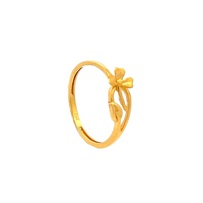 22ct Yellow Gold Petal Flower Ring PZ325-RN17