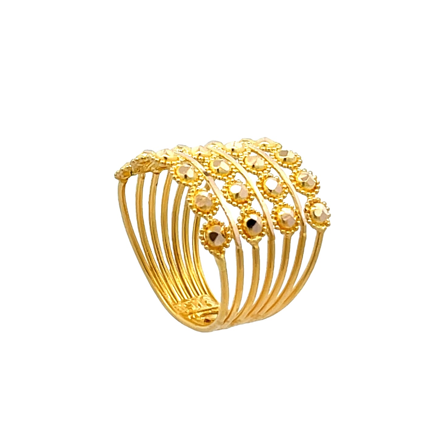 22ct Yellow Gold Unique Design 4-Band Ring PZ325-RN202
