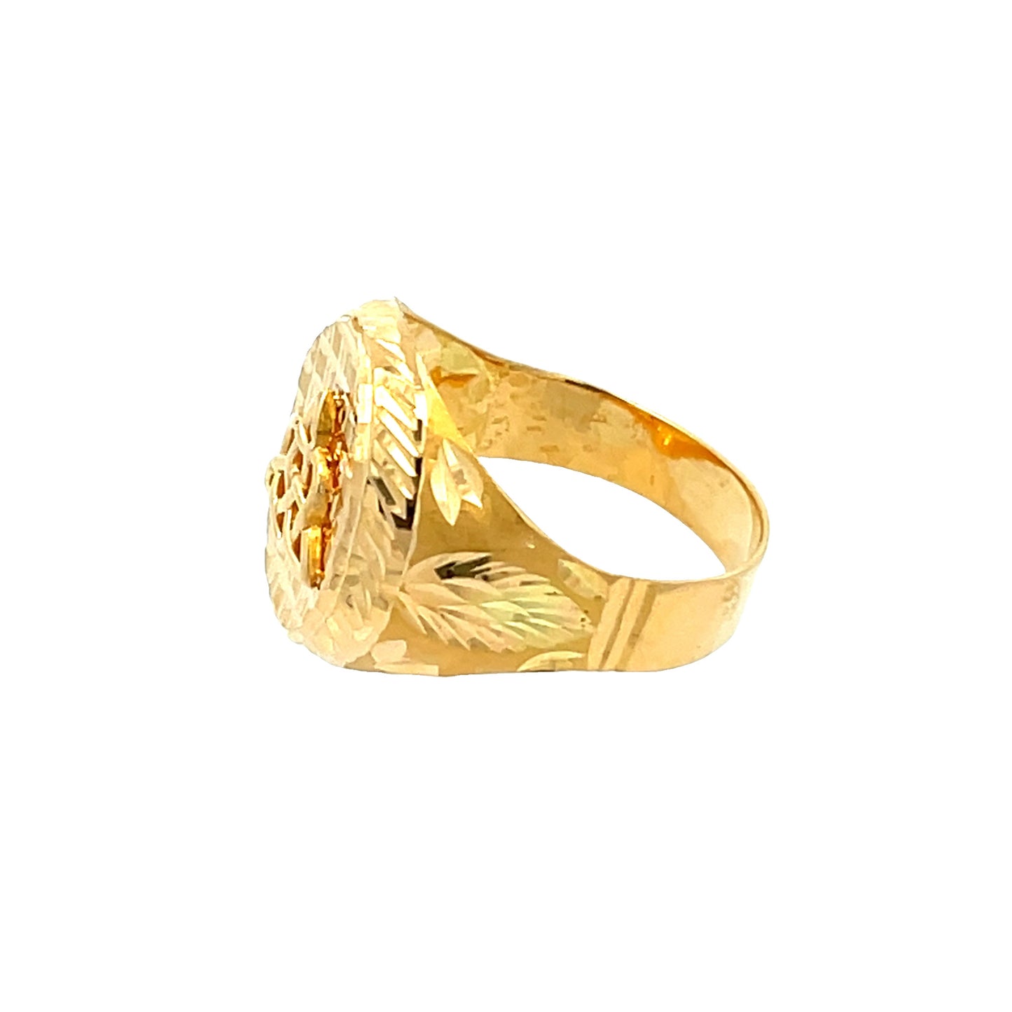 22ct Yellow Gold  Fancy Signet Ring PZ325-RN35