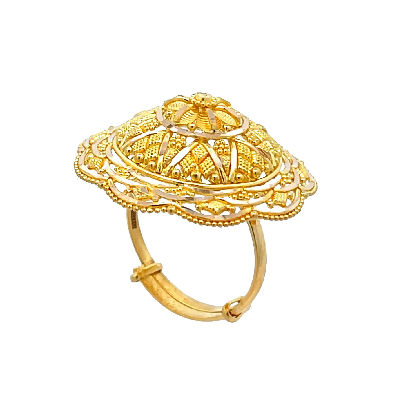 22ct Yellow Gold Flourish Ring PZ325-RN37