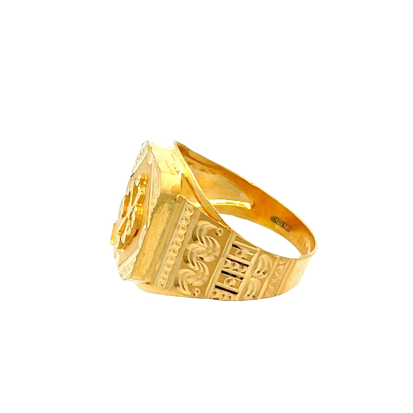 22ct Yellow Gold  Fancy Signet Ring PZ325-RN40
