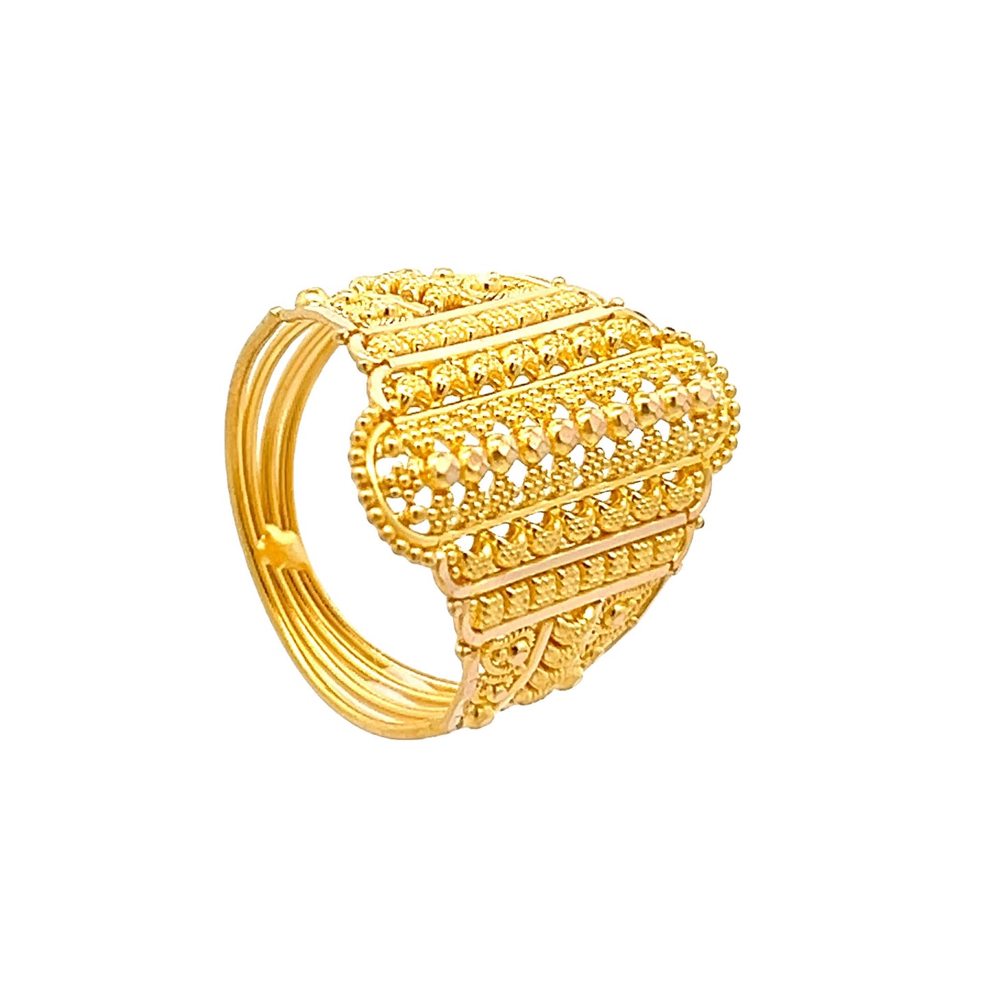 22ct Yellow Gold Unique Design Ring PZ325-RN63
