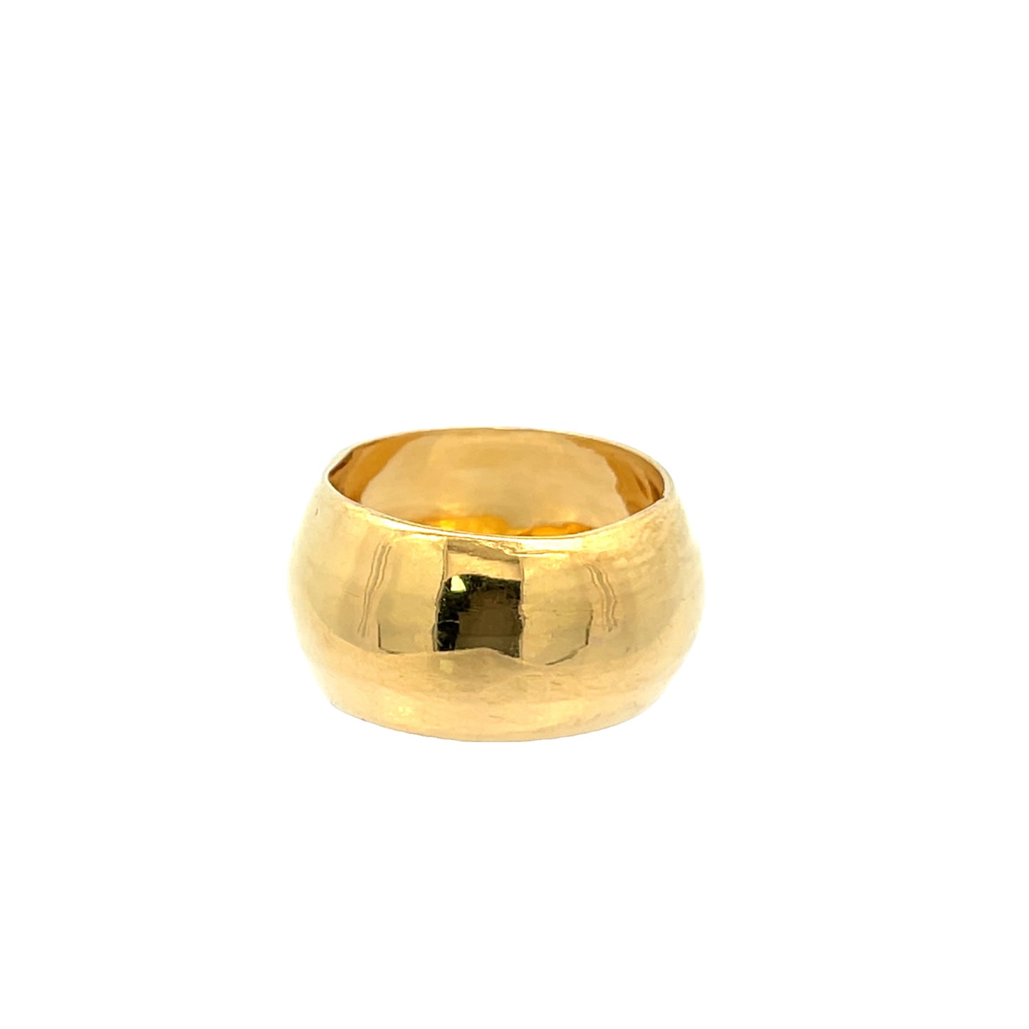 22ct Yellow Gold Wide Band Ring PZ325-RN64