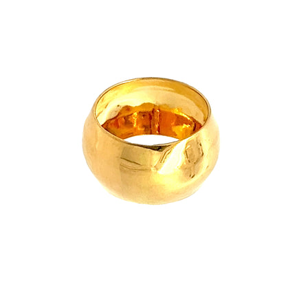 22ct Yellow Gold Wide Band Ring PZ325-RN75