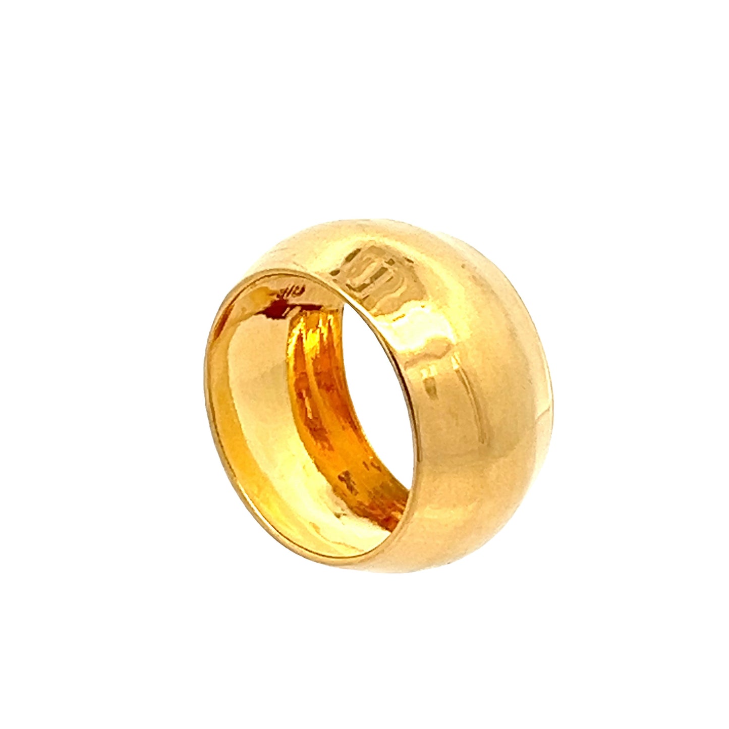 22ct Yellow Gold Wide Band Ring PZ325-RN75