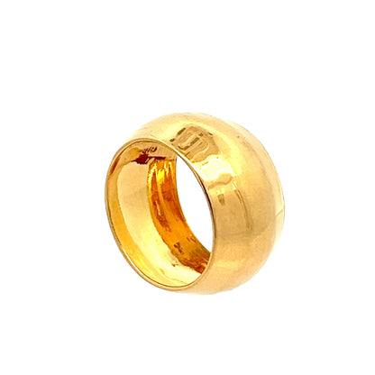 22ct Yellow Gold Wide Band Ring PZ325-RN75
