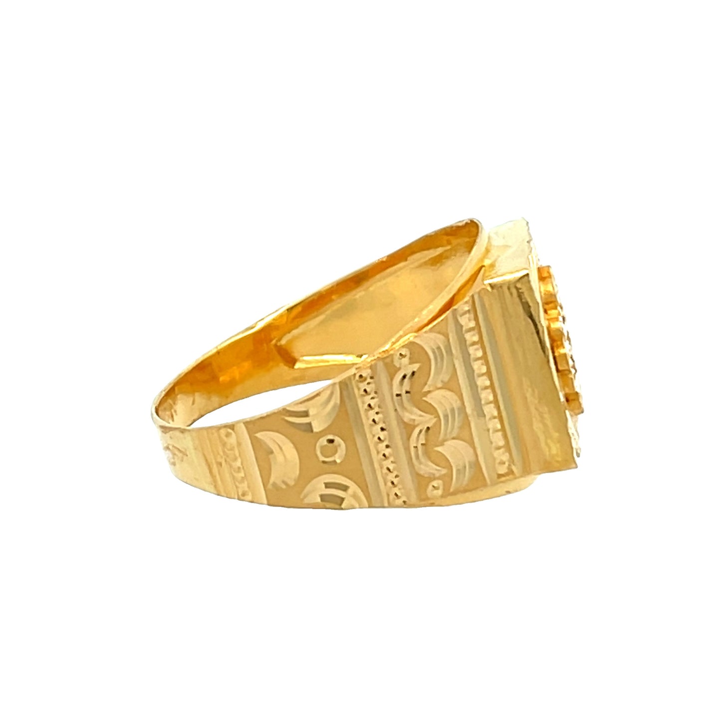 22ct Yellow Gold Signet Ring PZ325-RN80
