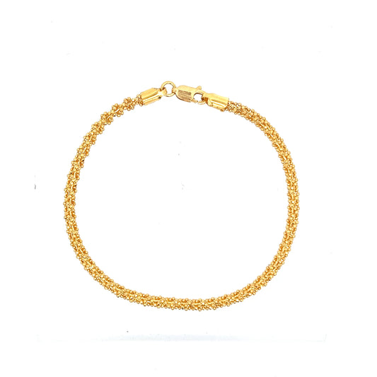 22ct Gold Multi-Strand Beaded Chain Bracelet