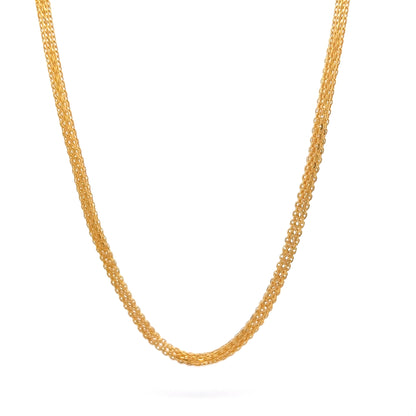 22ct Gold Fine Woven Link Chain