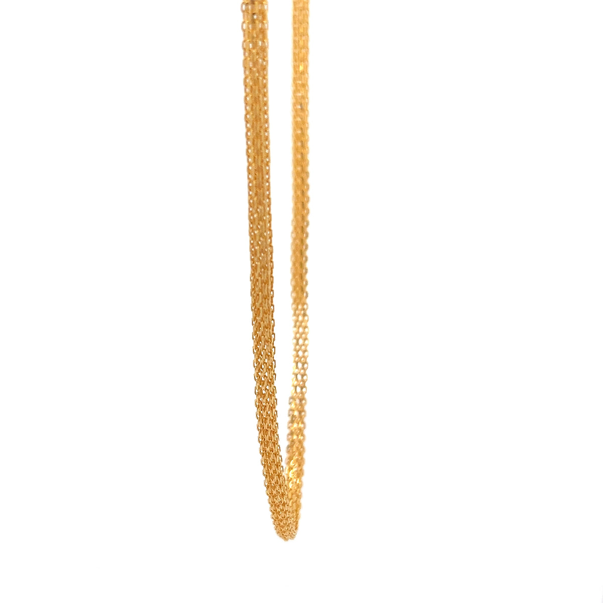 22ct Gold Fine Woven Link Chain