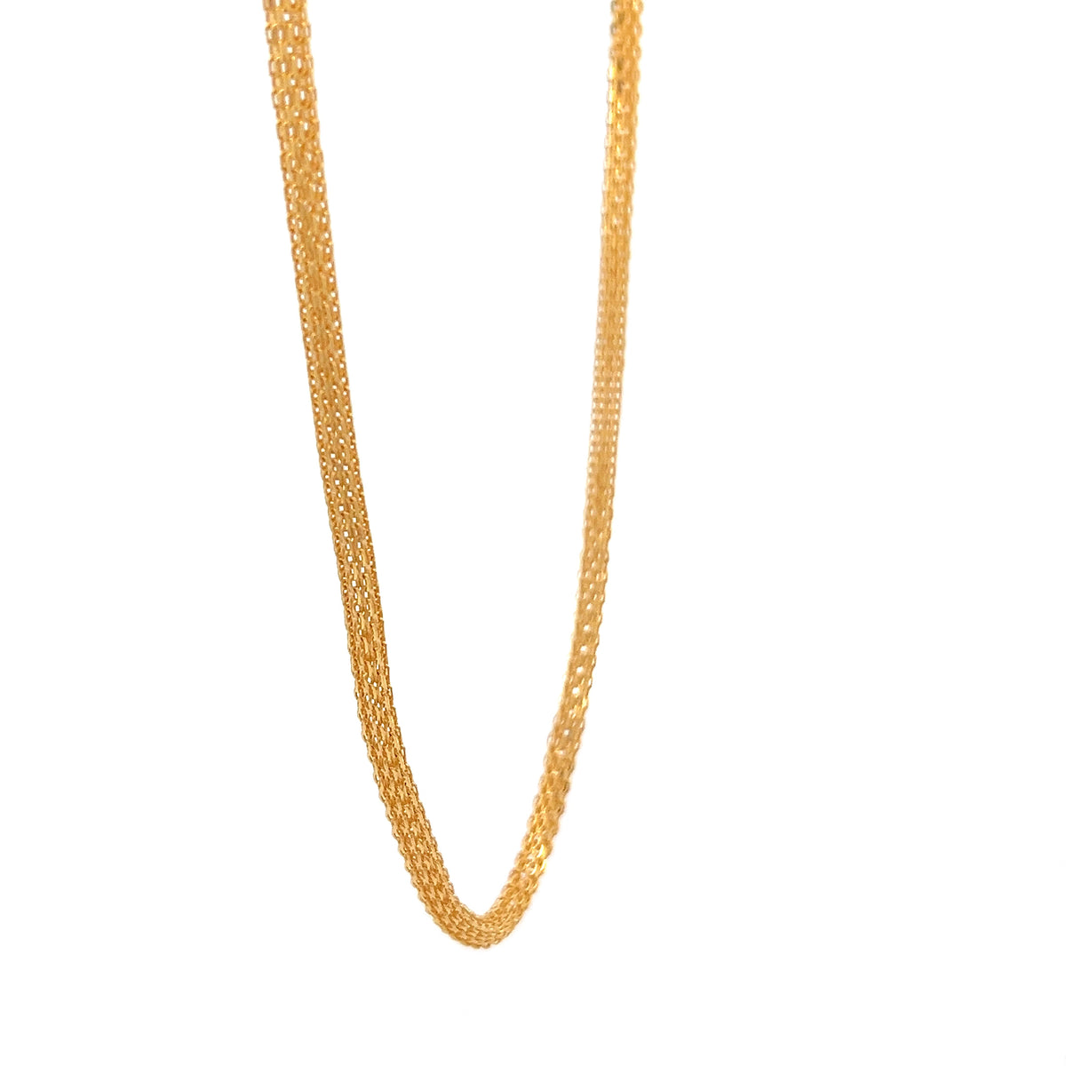 22ct Gold Fine Woven Link Chain
