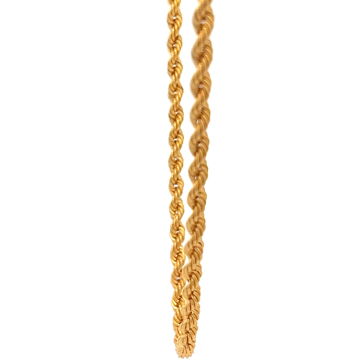 22ct Gold Twisted Rope Chain