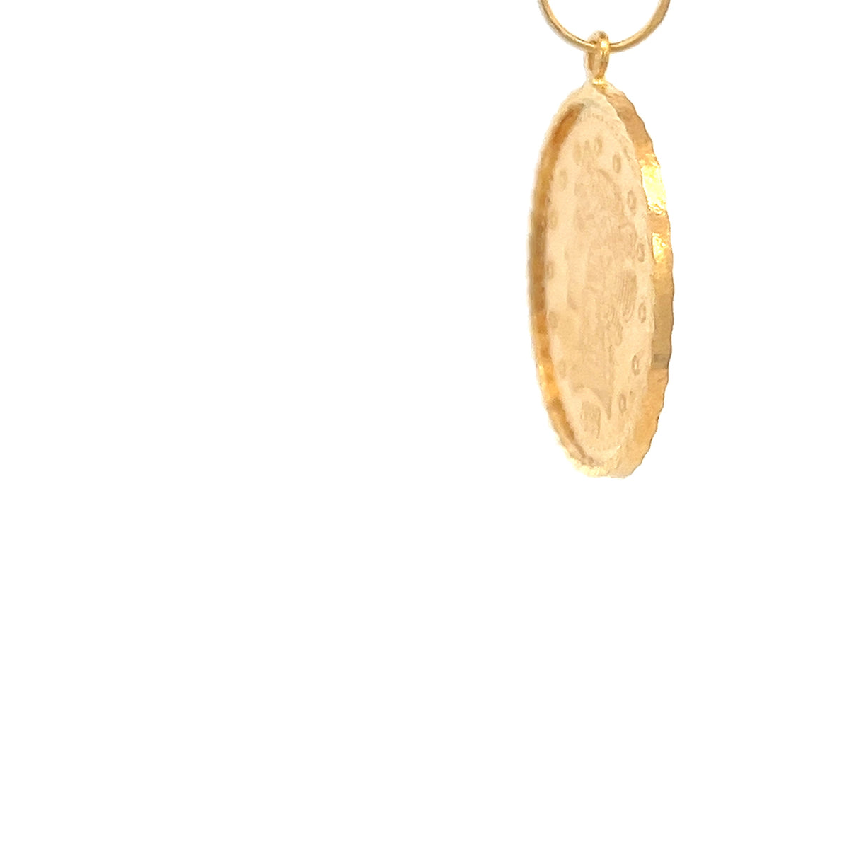 22ct Gold Eagle Coin Pendant with Rope-Edged Border