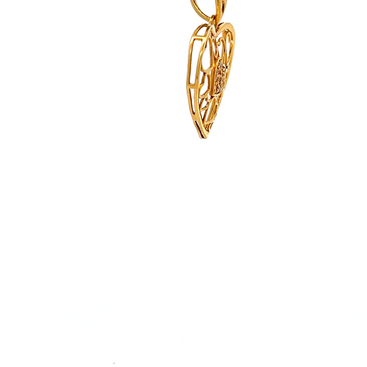 22ct Gold Heart Pendant with Multiple Heart Motif