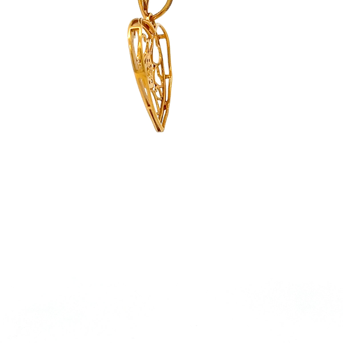 22ct Gold Heart Pendant with Multiple Heart Motif