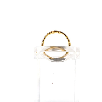 22ct Gold Ring with Clear Stone Channel Setting