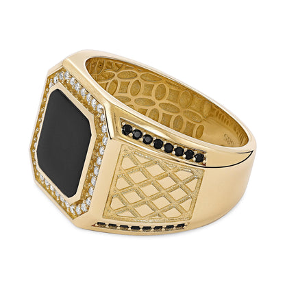 14ct Yellow Gold Onyx Signet Ring