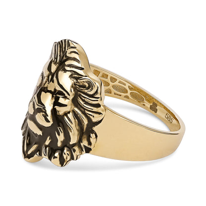 14ct Yellow Gold Lion Ring