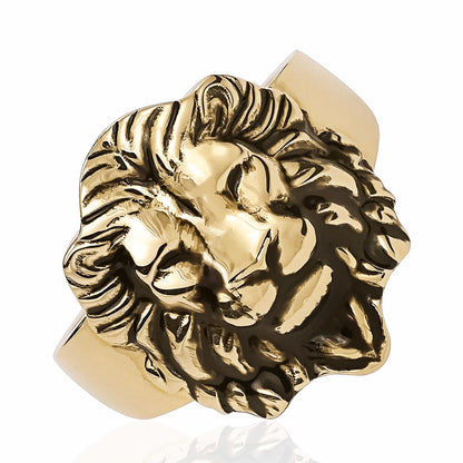 14ct Yellow Gold Lion Ring