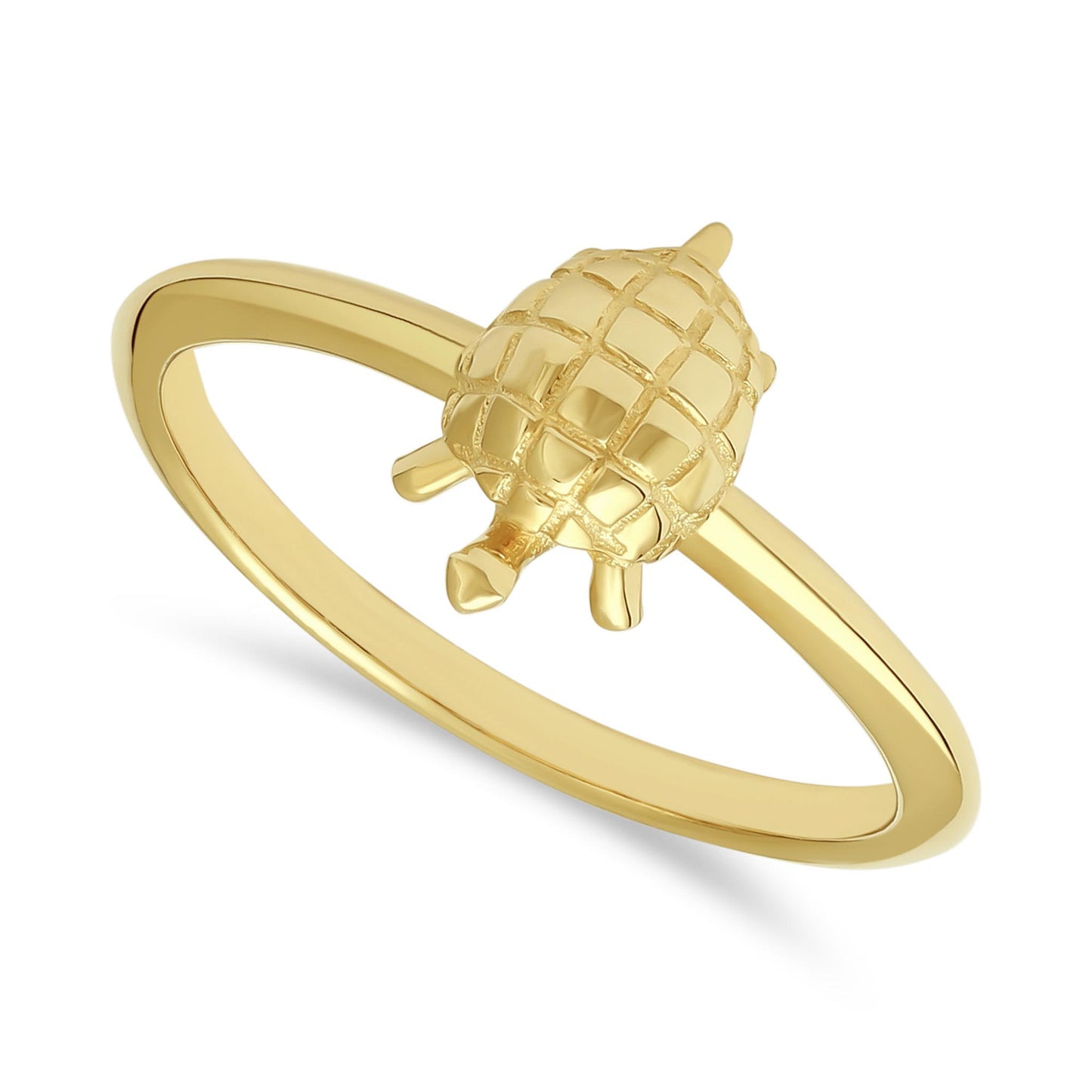 14ct Yellow Gold Turtle Design Ring
