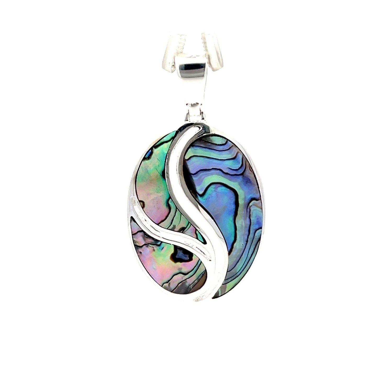 Sterling Silver Wave Pendant SPD4019