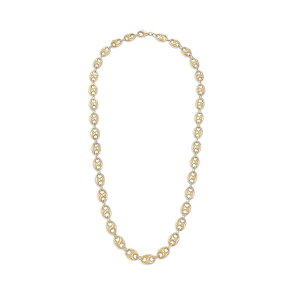 14ct Yellow Gold Coffee Bean Chain Necklace