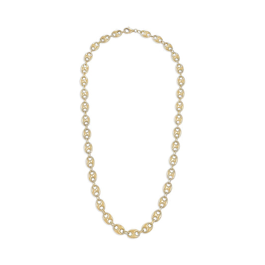 14ct Yellow Gold Coffee Bean Chain Necklace