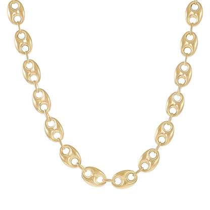 14ct Yellow Gold Coffee Bean Chain Necklace