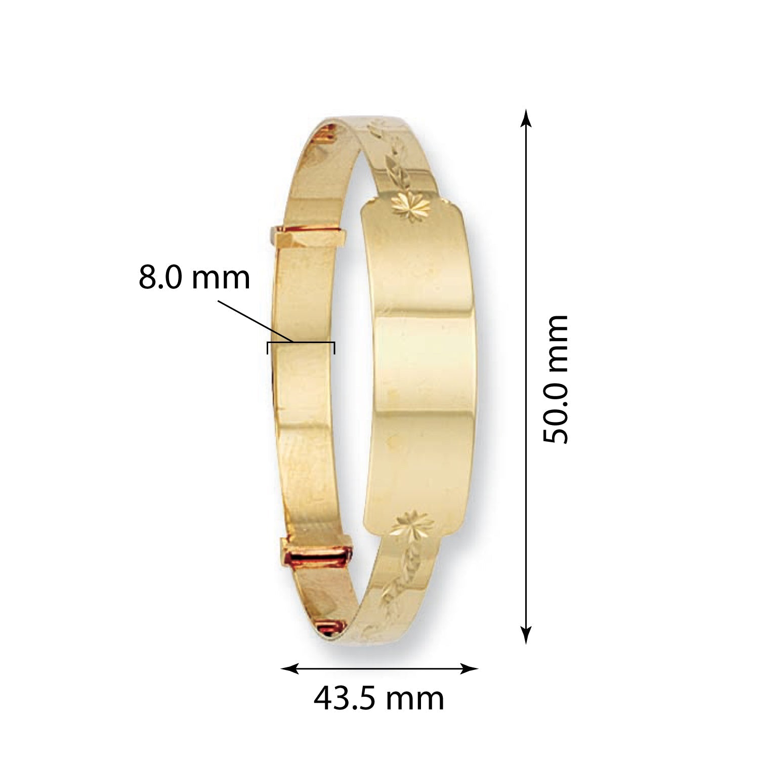 ID Bangle made of 9-ct Yellow Gold - FJewellery