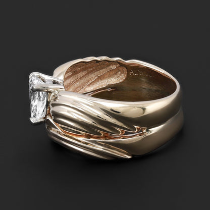 Pre-Owned 14ct Yellow Gold Pear Cut 0.94ct Diamond Engagement And Wedding Ring - 9.9g 2005452