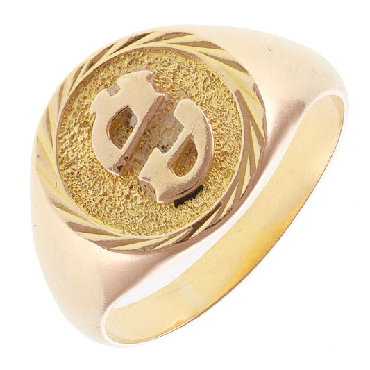 Pre-Owned 18ct Yellow Gold Pinky Signet Ring - 6.4g - FJewellery